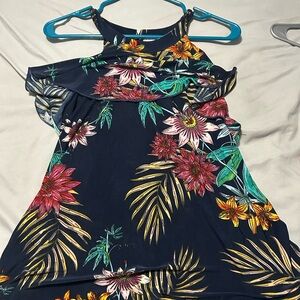 Floral Cold Shoulder Women's Top